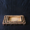 Wooden Tray Set Of 3