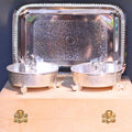 2PC Big Elephant/Peacock Bowl Set