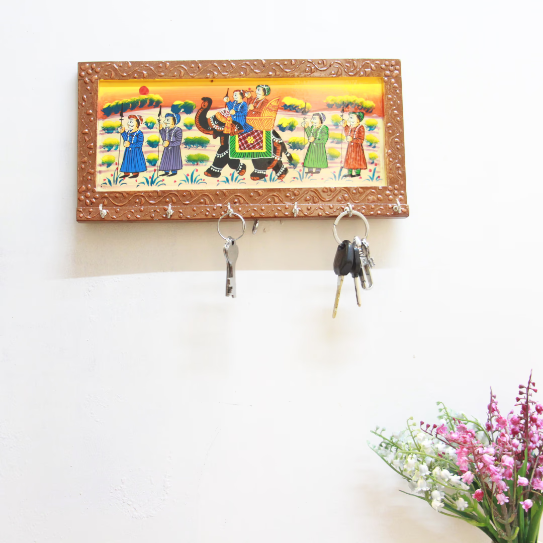 Painted Key Stand 12X6