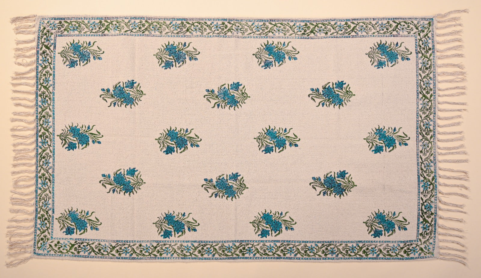 Hand Block Printed Dhurrie