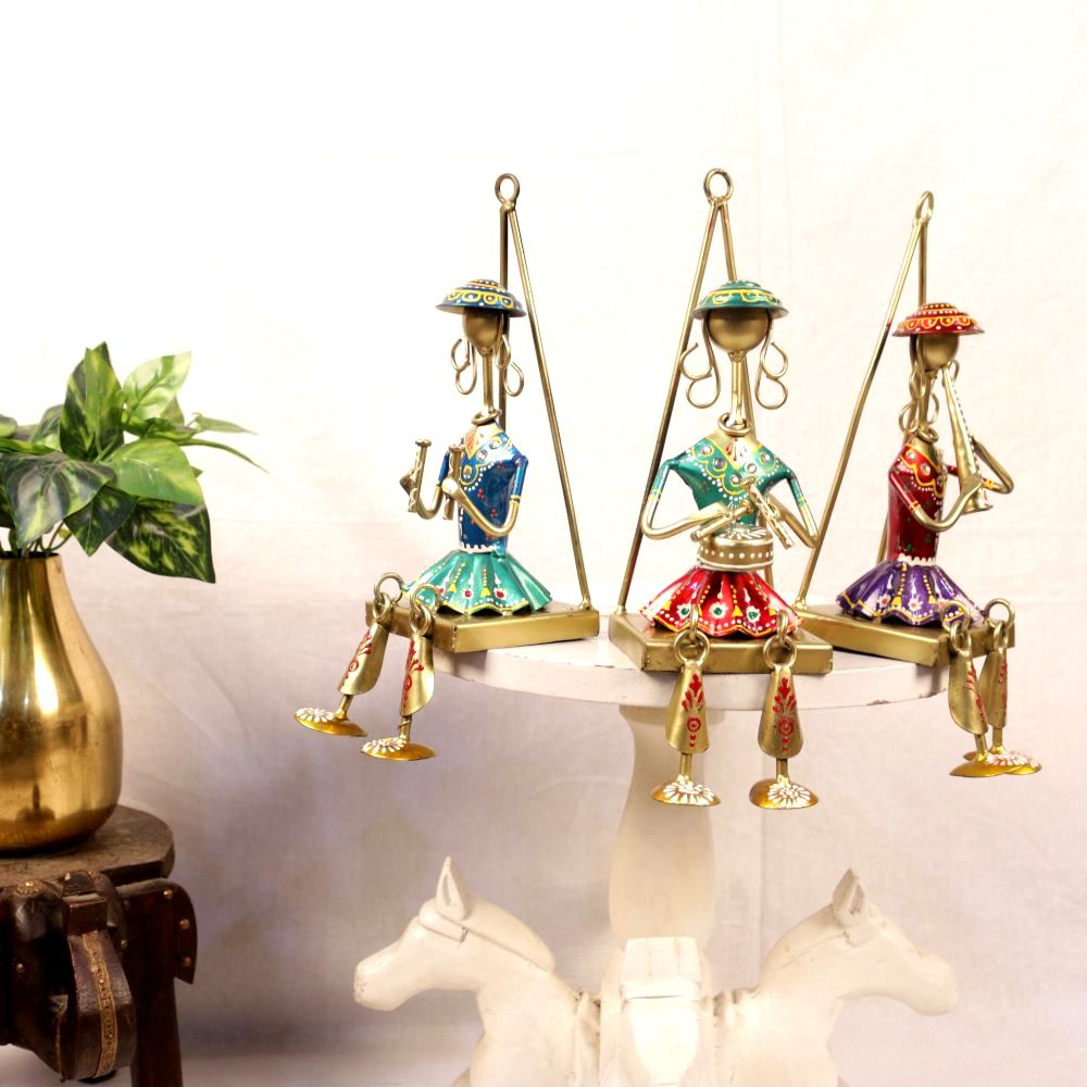WALL HANGING MUSICAL LADY SET OF 3