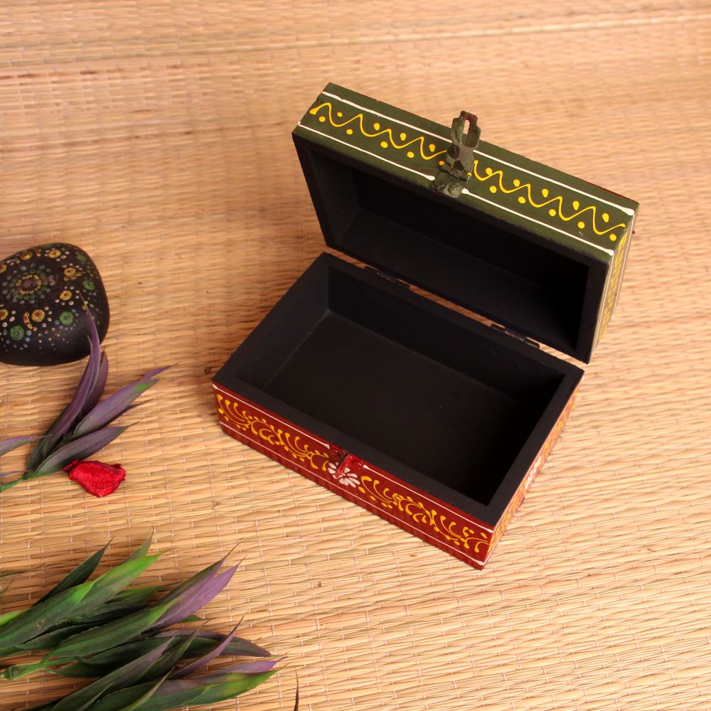 Wooden Printed Small Box 6X4X3