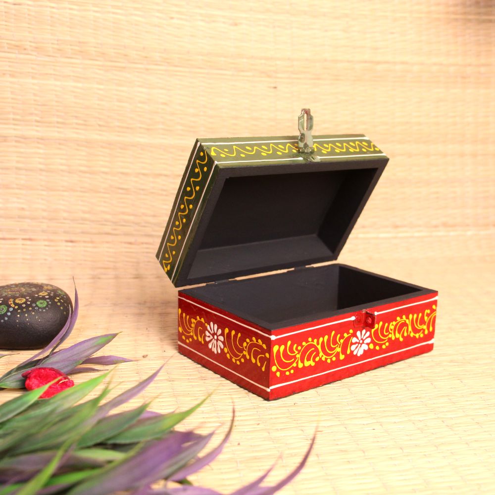 Wooden Printed Small Box 6X4X3