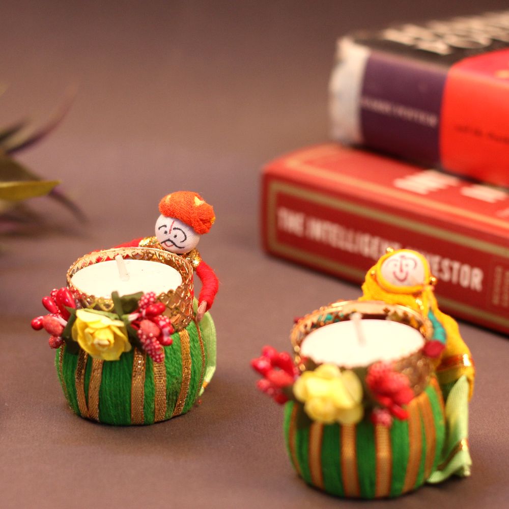 Puppet Candle Holder Set Of 2