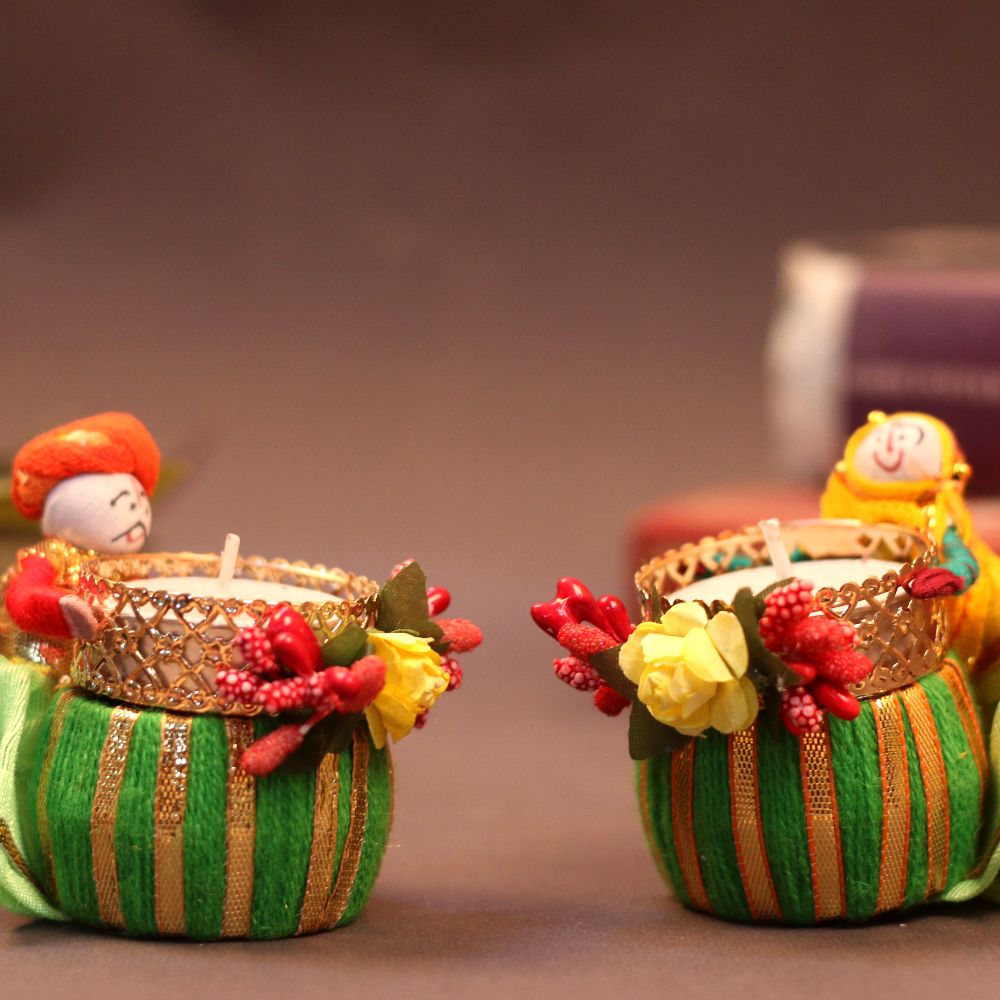 Puppet Candle Holder Set Of 2
