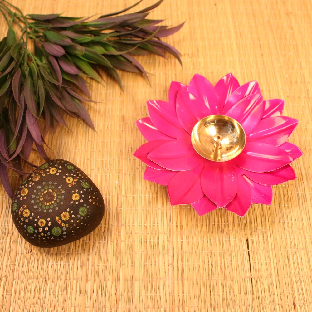 Iron Lotus Akhand Jyot Diya