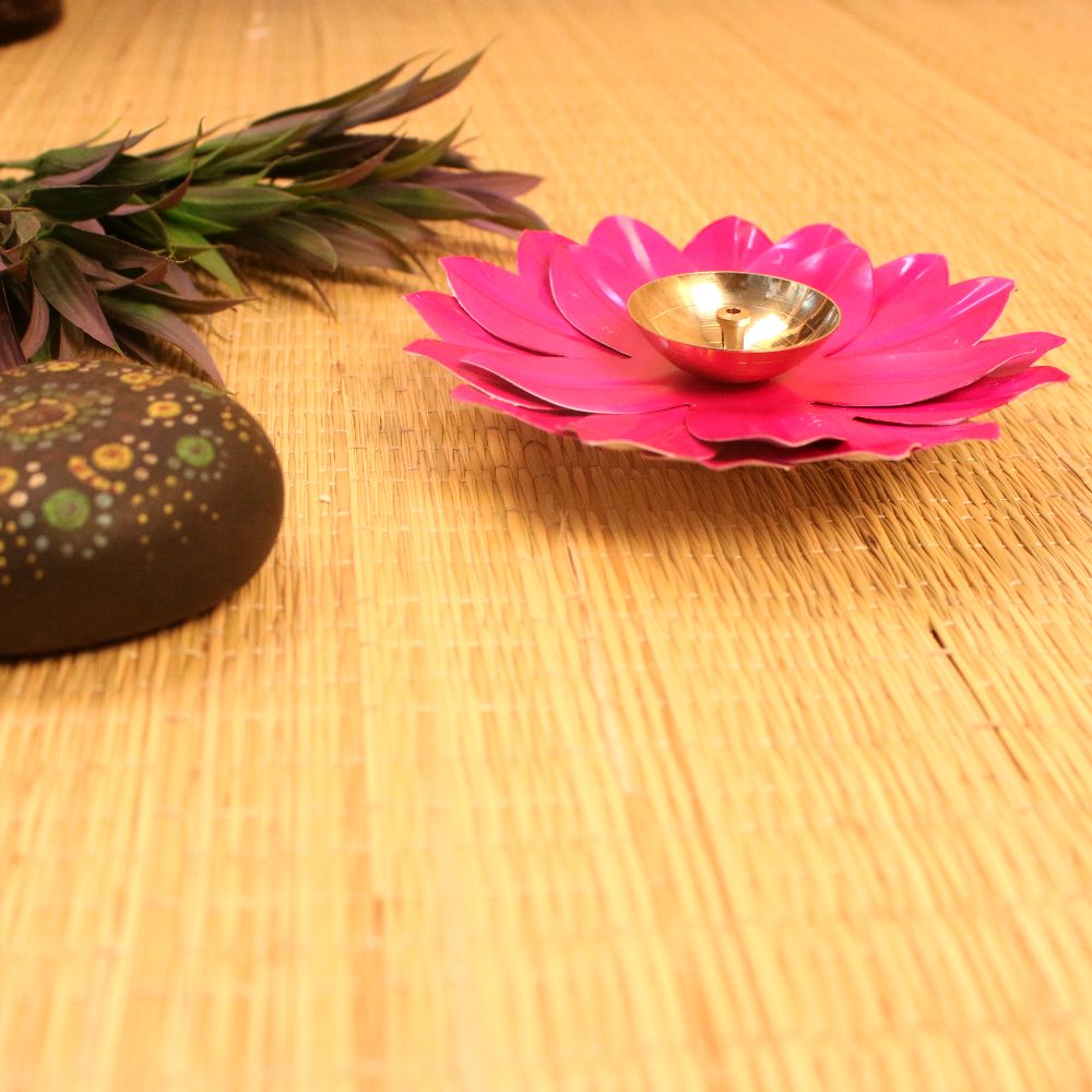 Iron Lotus Akhand Jyot Diya