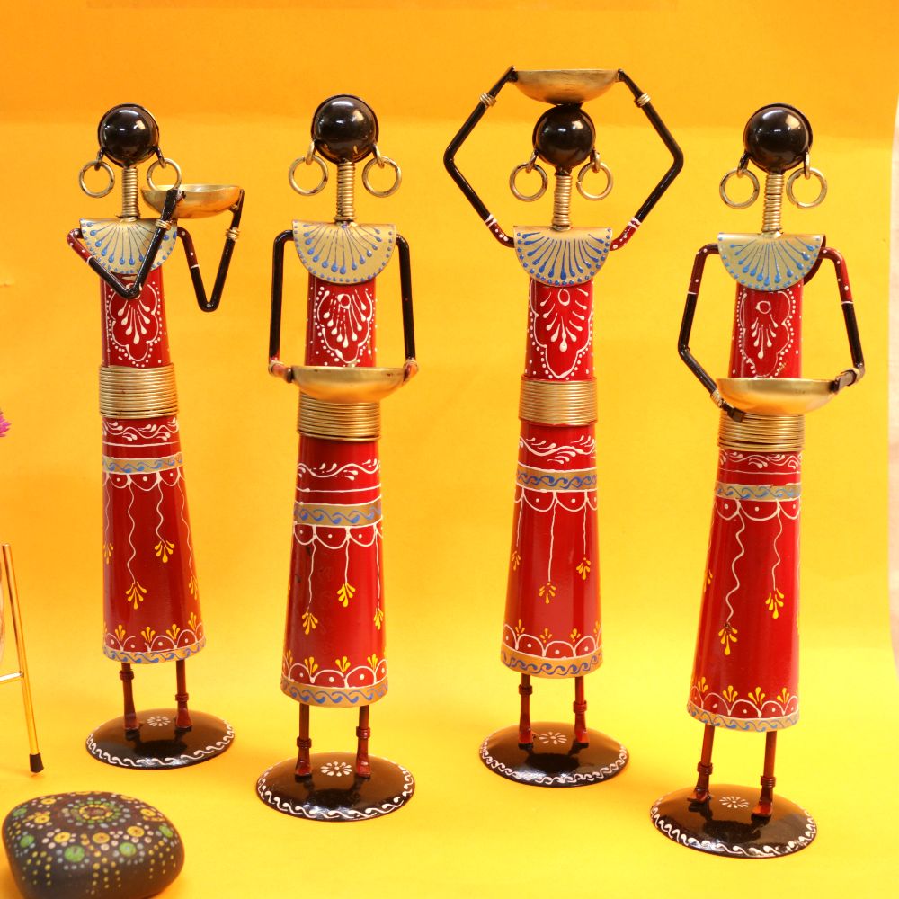 IRON PAINTED MUSICAL NAREGA DOLL S/4 /1118