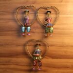 IRON PAINTED HEART SINGLE DOLL S/3-1337