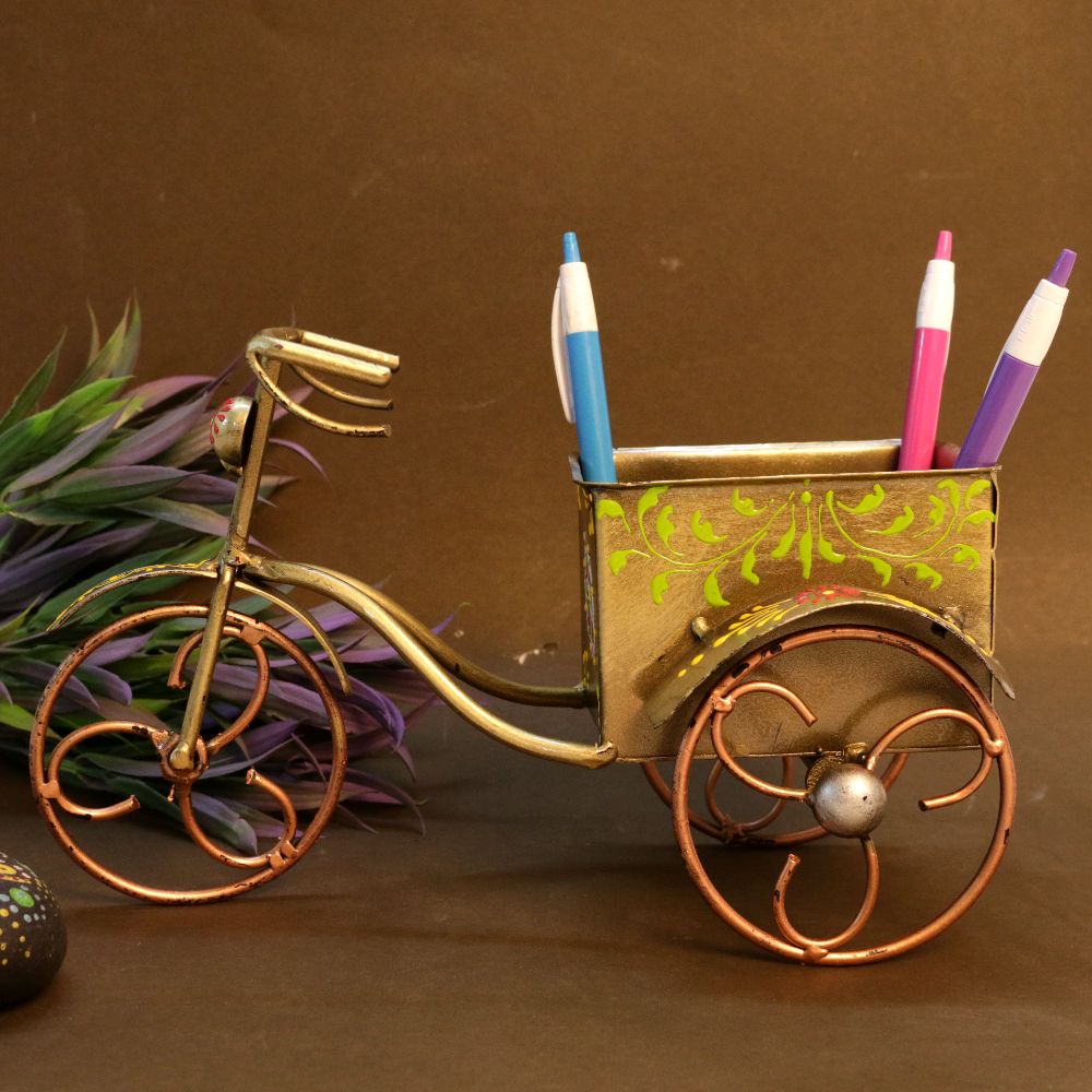 IRON PAINTED RICKSHAW HOLDER