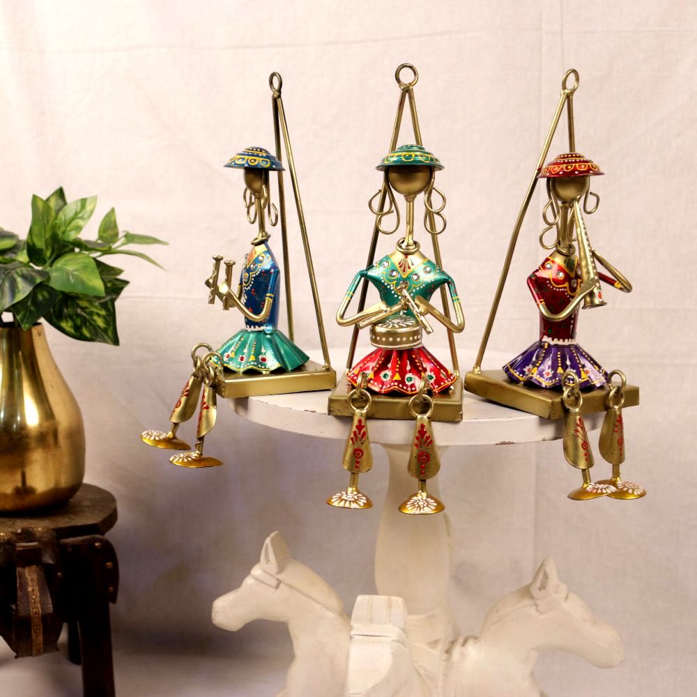 WALL HANGING MUSICAL LADY SET OF 3