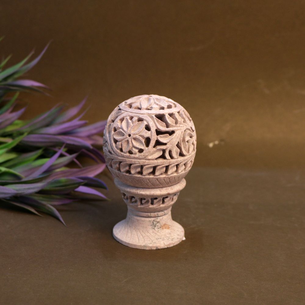 MARBLE BOTTLE LAMP 4 INCH