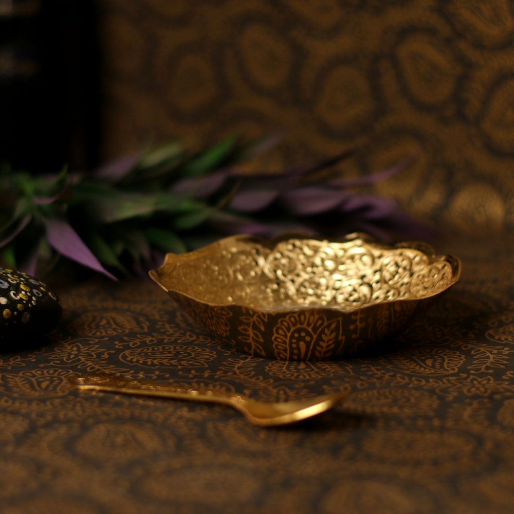 HEXAGON german silver bowl