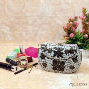 Mother of Pearl Embedded Clutch