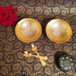 5" TWO TONE AL 2 Pcs Bowl Set With Spoon