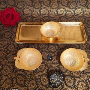 TWO TONE APPLE BOWL SET OF 3 SP