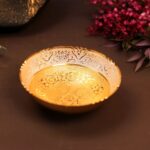 German Silver & Gold Bowl Single 6 Inch
