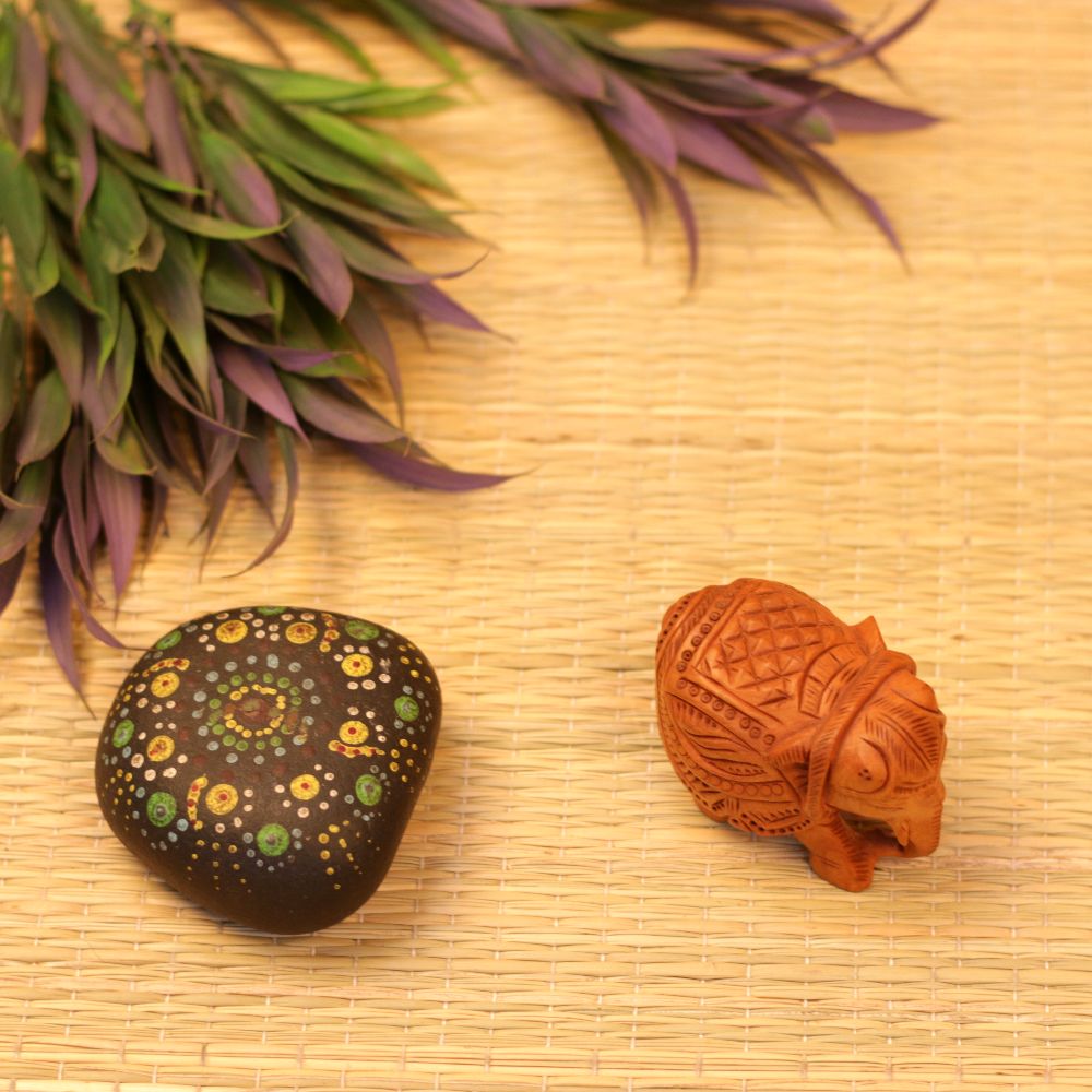 WOODEN CARVED ELEPHANT SMALL 2 INCH