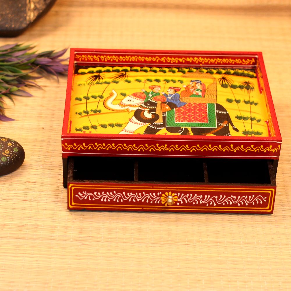 Wooden Printed Tray Drawer 10*12*4