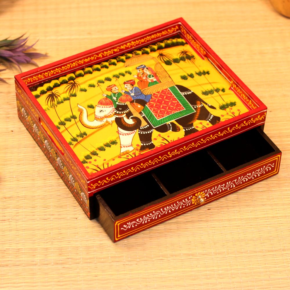 Wooden Printed Tray Drawer 10*12*4