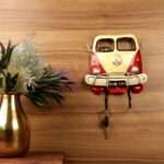 IRON PAINTED WALL BUS 2 HOOK HANGER