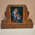 RADHA KRISHNA MEHRAB 6 HOOKS KEY STAND