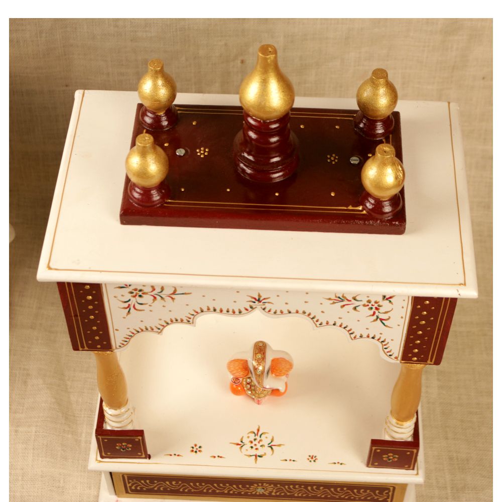 5 GHUMBAJ MANDIR OPEN WHITE COLOUR 9X18X18