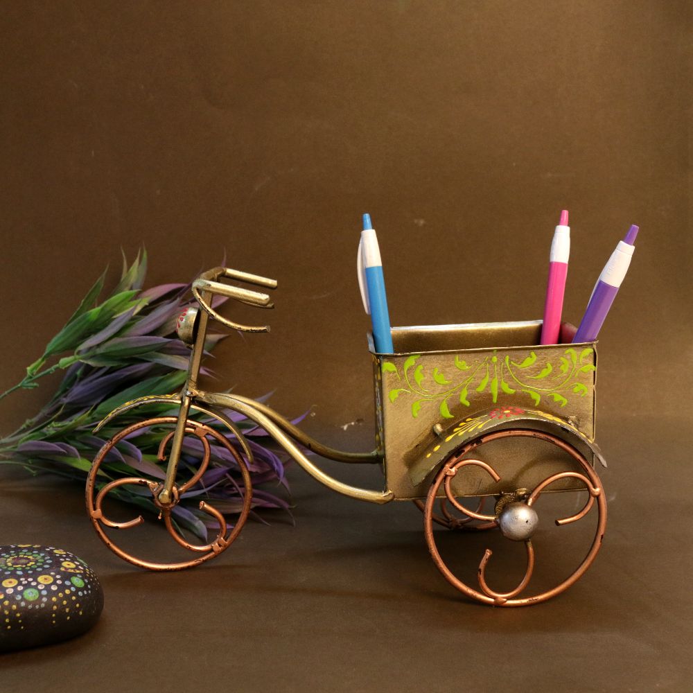 IRON PAINTED RICKSHAW HOLDER