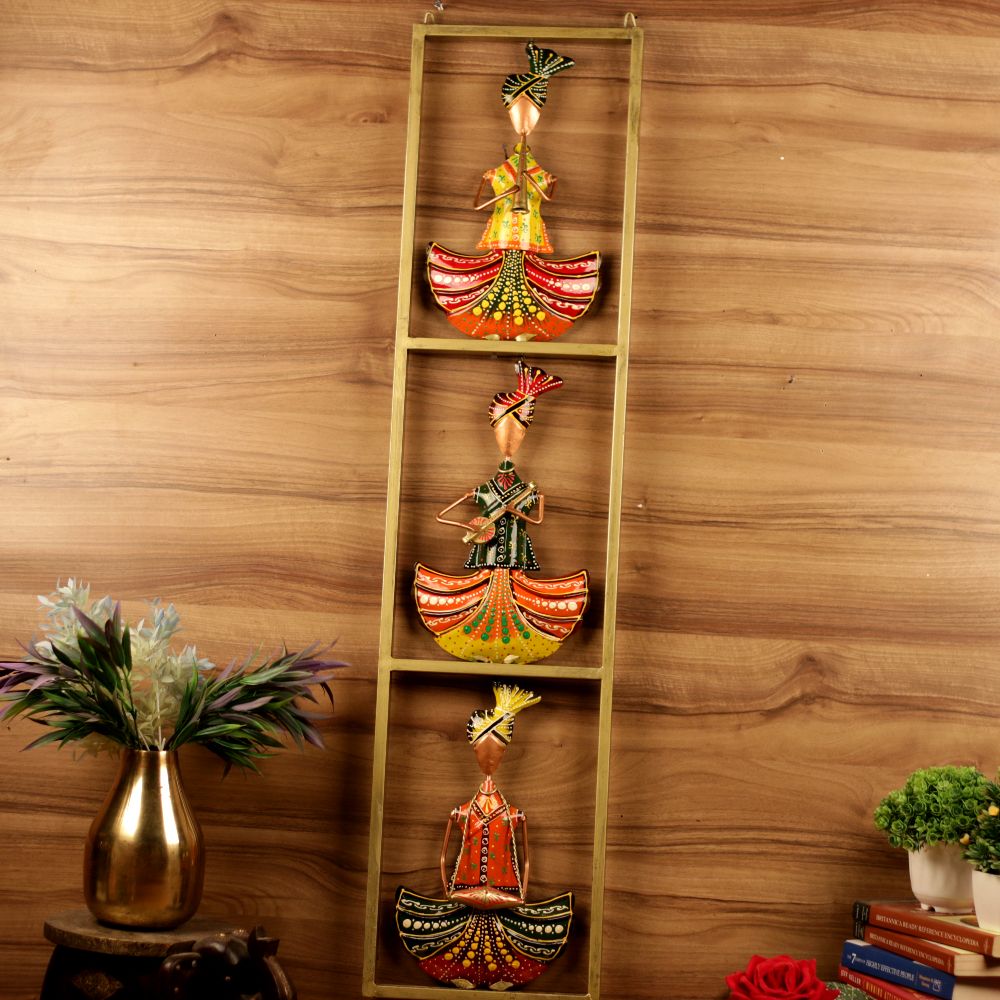 IRON PAINTED WALL MUSICAL 3 SARDAR FRAME -1145