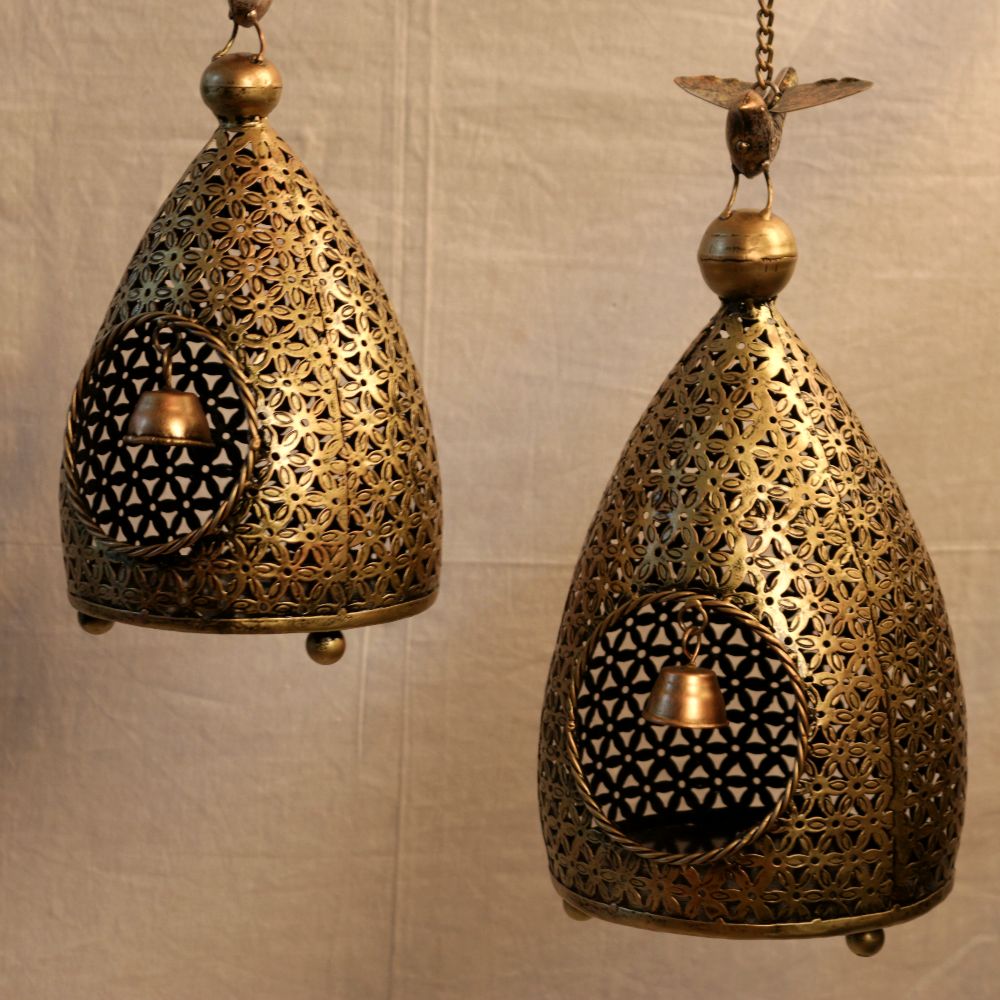 IRON BIRD HOUSE SET OF 2