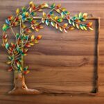 Iron Painted Wall Tree Farme