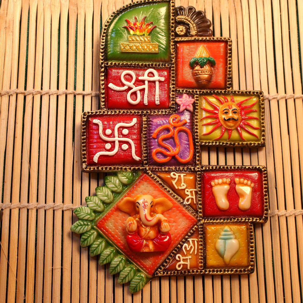 Wooden Wall Ganesh Frame Big 315 W/