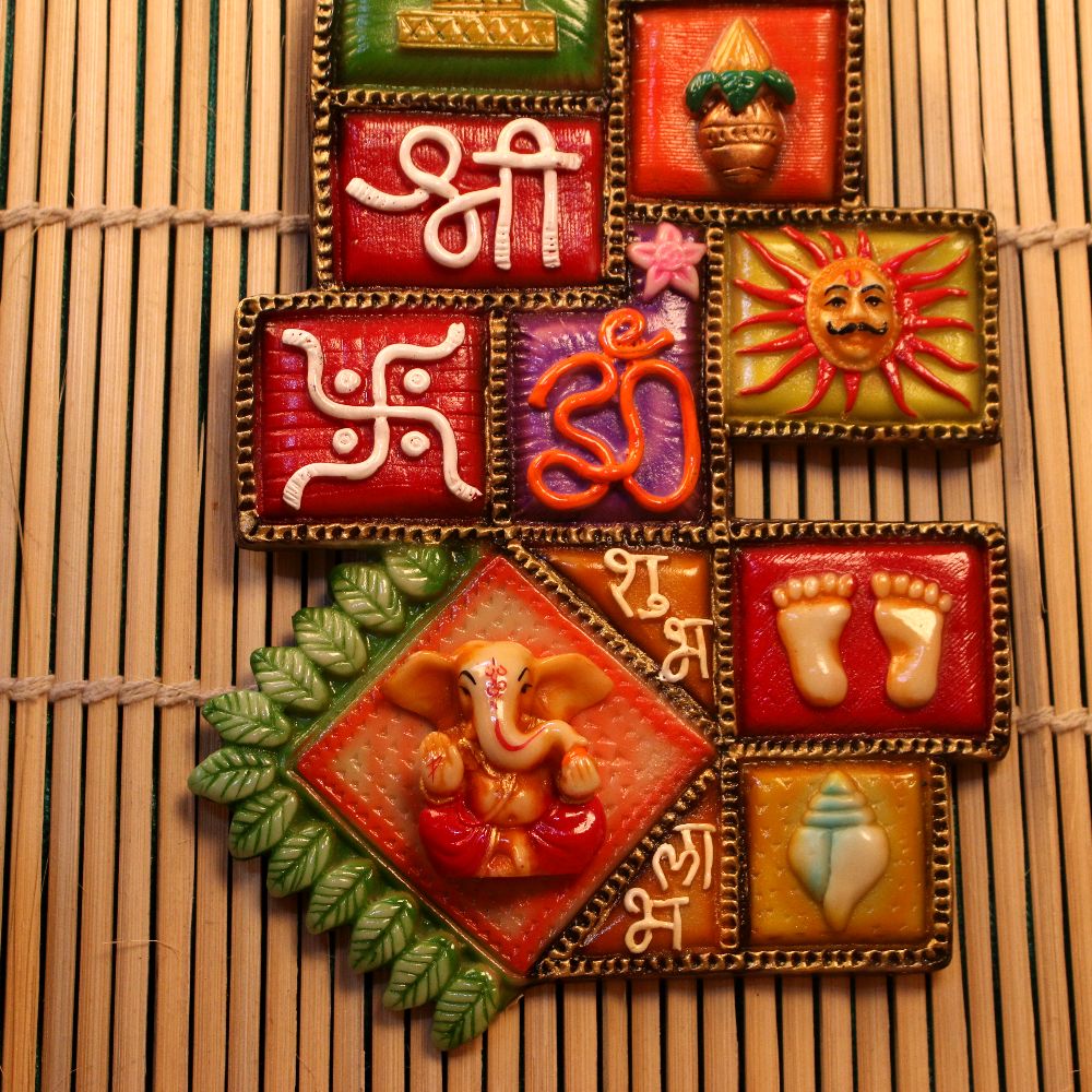 Wooden Wall Ganesh Frame Big 315 W/