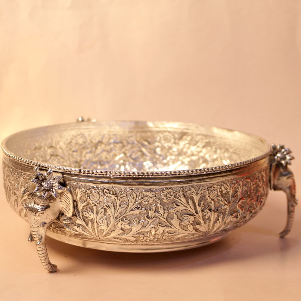 SILVER PLATED CHITAI BOX ELEPHANT