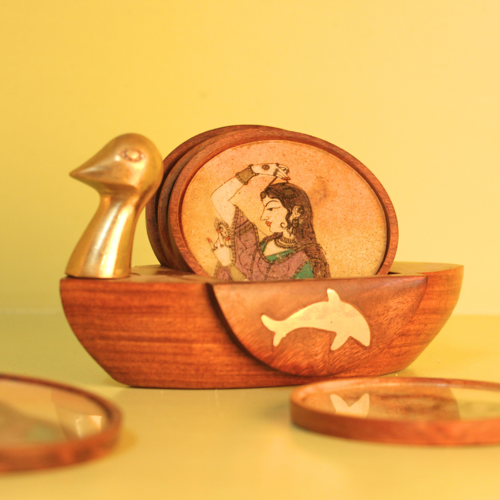 Wooden Duck Tea Coaster