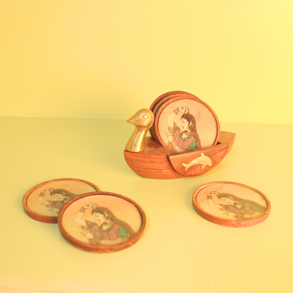 Wooden Duck Tea Coaster