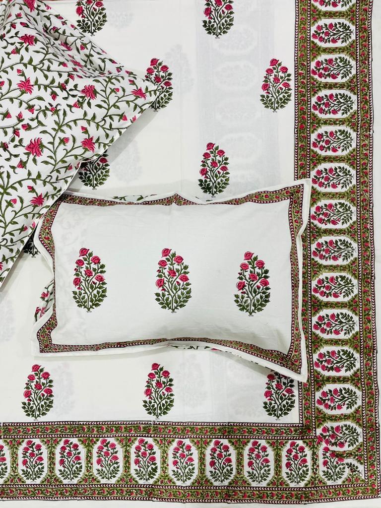 Hand Block Percale Bedsheets